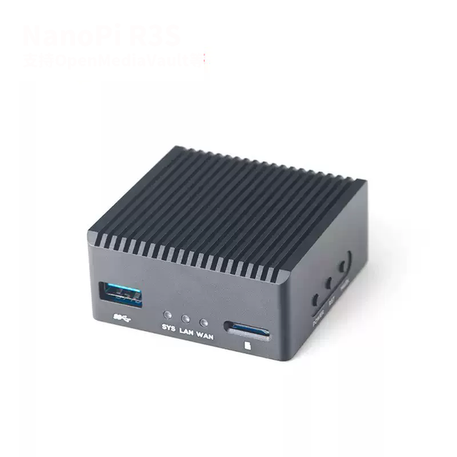 R3S Development Board Mini Router RK3566 Motherboard Dual Gigabit Ethernet Port Box CNC Metal Casing