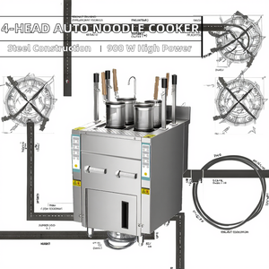Máquina Comercial de Acero Inoxidable para Hervir Sopa de Fideos, Cocina de Pasta, Equipo de Cocina para <span class=keywords><strong>Restaurante</strong></span> - Product Image 2