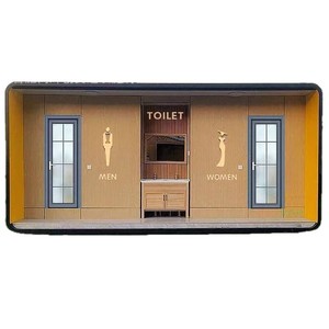 Toilettes portables en panneaux sandwich, modernes, écologiques, pour usage public, toilettes extérieures - Product Image 2