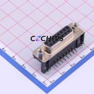 KH-DR-15S D-Sub/VGA Connector Bent Lead Through Hole Connector Standard D-Sub Female 15P Right Angle Insert - Product Image 1