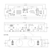 USB 2MP HD Dual Vision Module de caméra à double objectif Caméra couleur et caméra en niveaux de gris Reconnaissance faciale et détection corporelle en direct
