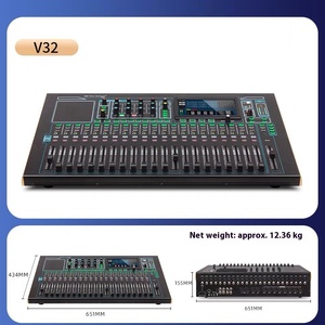 Chuyên Nghiệp DJ Hệ Thống Âm Thanh Âm Thanh Mixer 100Mm Động Cơ Fader Thiết Kế Mới Kỹ Thuật Số Sống Giao Diện Điều Khiển Mixer Âm Thanh Video Chiếu Sáng - Product Image 5