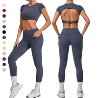 Leggings T-shirt double couche pour femme, haute qualité, grandes tailles, vêtements de sport pour femme, hauts de sport pour femme