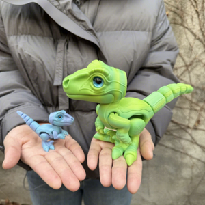 Figurines de dinosaures Velociraptor imprimées en 3D en PLA, série animale, jouets amusants, best-sellers transfrontaliers, pour les 7 ans et plus, cadeaux parfaits - Product Image 4