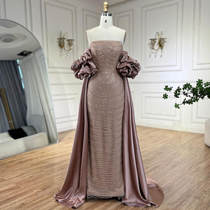 Wholesale Dusty Rose Evening Dresses Made Of Satin Material | Alibaba.com