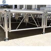 4ftX8ft 4ftX4ft Plate-forme de scène de concert d'événement en aluminium détachable portable