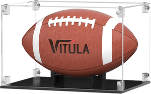 Deluxe thể thao bóng đứng cơ sở màu đen rõ ràng trường hợp cho bóng rổ bóng đá bóng bầu dục chữ ký bóng được xây dựng trong đứng - Product Image 2