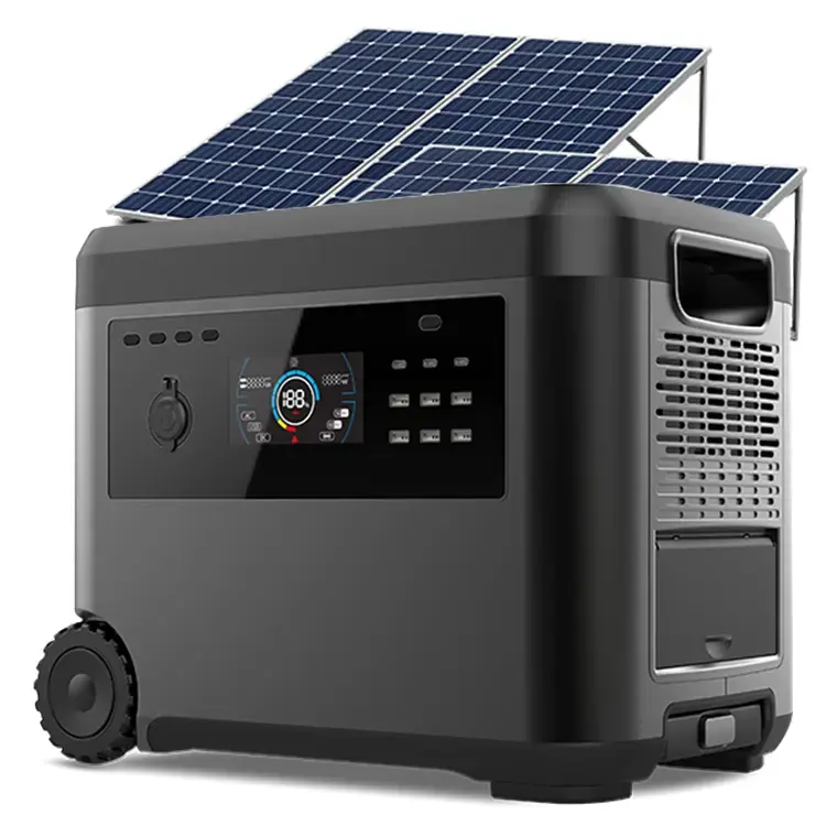 100V 110V 220V 태양열 휴대용 발전소 lifepo4 2000W 야외 발전소 백업 시스템 2000W 휴대용 발전소
