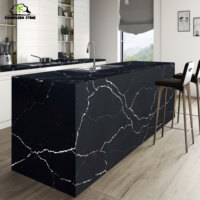 Comptoir moderne en marbre artificiel antibactérien, facile à nettoyer, pour murs, sols, tables, écoles, intérieur, grande dalle, durable, personnalisable