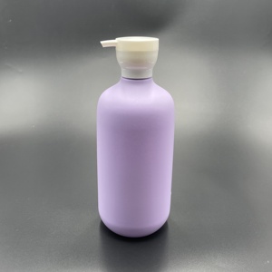 Custom Color <strong>Plastic</strong> Shampoo <strong>Bottle</strong> 400 <strong>500</strong> 750 ml Matt Boston Round Lotion Pump <strong>Bottles</strong> Shower Gel Container Cosmetic Packaging - Product Image 5