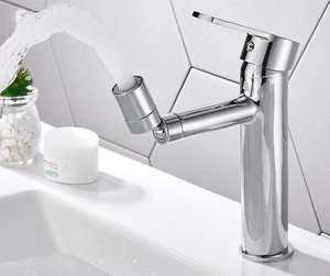 Singolo foro <span class=keywords><strong>rubinetto</strong></span> del bacino <span class=keywords><strong>con</strong></span> 360 Gradi di Rotazione Testa Sprinkler Flessibile 360 Rotating Aeratore - Product Image 2