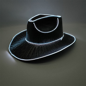 Cappello da Cowboy <span class=keywords><strong>LED</strong></span> Personalizzato Rosa, Cappello da Cowgirl per Feste <span class=keywords><strong>Disco</strong></span>, Halloween, Natale, Cappelli da Cowboy Luminosi in Stile Western - Product Image 5