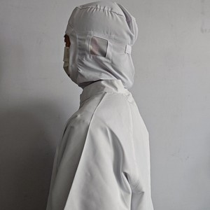 Gorro interior elástico blanco para fábrica de alimentos, gorro de trabajo para hombre y mujer, gorro de malla, gorro elástico tipo chal, gorro de taller, higiénico, blanco - Product Image 3