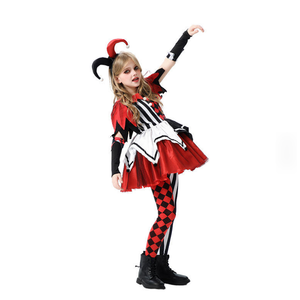 <span class=keywords><strong>Disfraz</strong></span> de <span class=keywords><strong>Payaso</strong></span> Aterrador y Divertido para Niñas, Vestido Tutú, Conjunto Completo para Fiesta de Carnaval, Material de Poliéster de Alta Calidad - Product Image 2