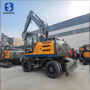 Excavadora Pequeña <span class=keywords><strong>de</strong></span> Ruedas <span class=keywords><strong>de</strong></span> 18 Toneladas, Confiable, Equipada con Cabina para el Conductor, Apta para Construcción Municipal y Obras Viales - Product Image 1