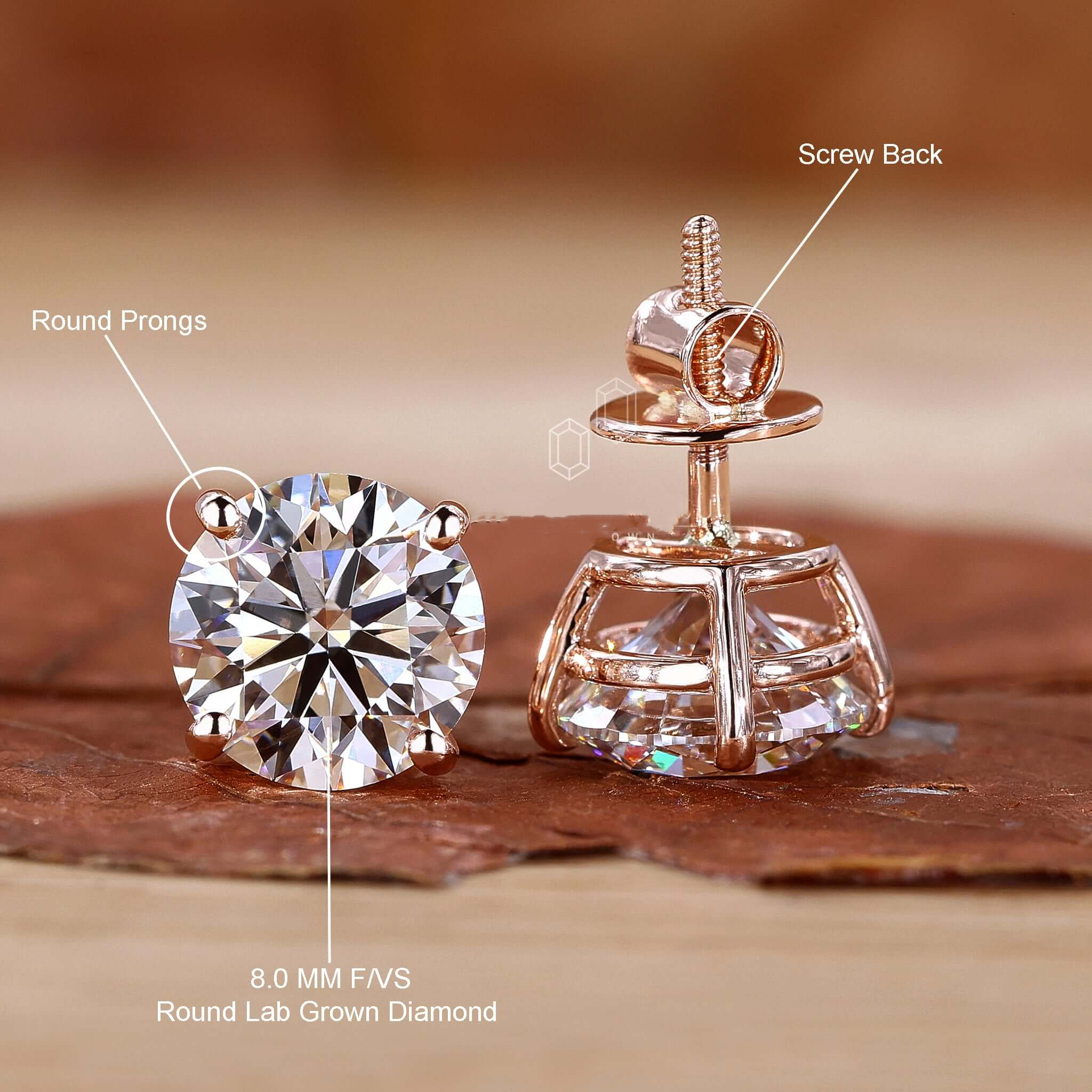 natural diamond stud earrings