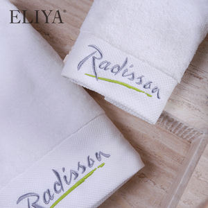 Eliya 100% Algodón Custom Embroid Logo 70 140Cm 600Gsm Toalla De Baño De Hotel Blanco - Product Image 3