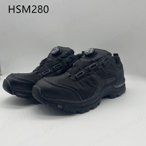CXT, diseño de hebilla rotativa de corte bajo, zapatos de combate negros acolchados EVA + suela de goma Popular en <span class=keywords><strong>Indonesia</strong></span>, botas de senderismo HSM280 - Product Image 1