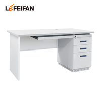 Bureau anti-âge avec rangement zoné et surface de bureau lisse résistante aux rayures
