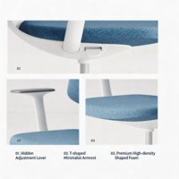 Chaise de bureau ergonomique colorée, dossier en maille respirante, chaise d'ordinateur pivotante et réglable en hauteur, chaise de travail à roulettes, pour la maison et l'étude des enfants.