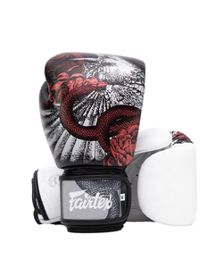 นวมชกมวย Fairtex แบบสั่งทำสีพิเศษ พิมพ์ลายแบบ Sublimation หนังแท้ ปิดด้วยวัสดุแบบรัด สำหรับผู้ใหญ่ ระบายอากาศได้ดี ป้องกันรังสียูวี - Product Image 1