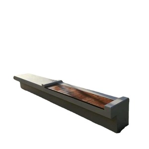 Nuevo Banco de Hormigón UHPC Magic Stone con Superficie de Madera para Exteriores, Asientos para Parques, Producto Terminado Personalizable - Product Image 5