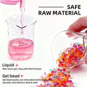 Compresa de Gel Frío/Calor Reutilizable con Forma Personalizada, Almohadilla de Hielo Redonda para Alivio del Dolor, Terapia Portátil para la Piel, Calentador de Manos con Perlas de Gel - Product Image 3