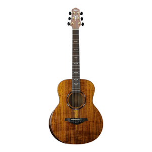 Guitare acoustique folk artisanale KAPOK G8B/G83B, corps en acacia massif, finition brillante, 6 cordes en acier, filet en acajou. - Product Image 1