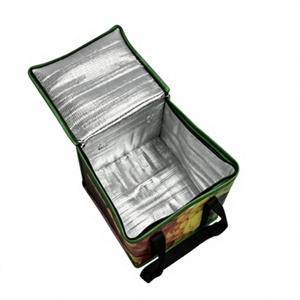 Sac isotherme à fermeture éclair personnalisé en PP laminé non tissé avec logo imprimé pour pique-nique - Product Image 3