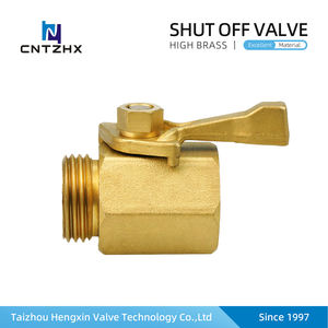 Vanne de connecteur en laiton pour l'<span class=keywords><strong>arrosage</strong></span> du <span class=keywords><strong>tuyau</strong></span>, valve d'arrêt femelle - Product Image 2