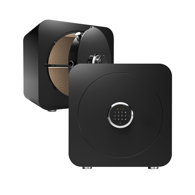Hotel room metal hidden safe box iron black safe locker with digital lock