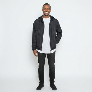 Veste coupe-vent légère pour homme 2026, veste décontractée imperméable avec capuche pour homme, vente en gros, logo personnalisé, veste d'extérieur - Product Image 1