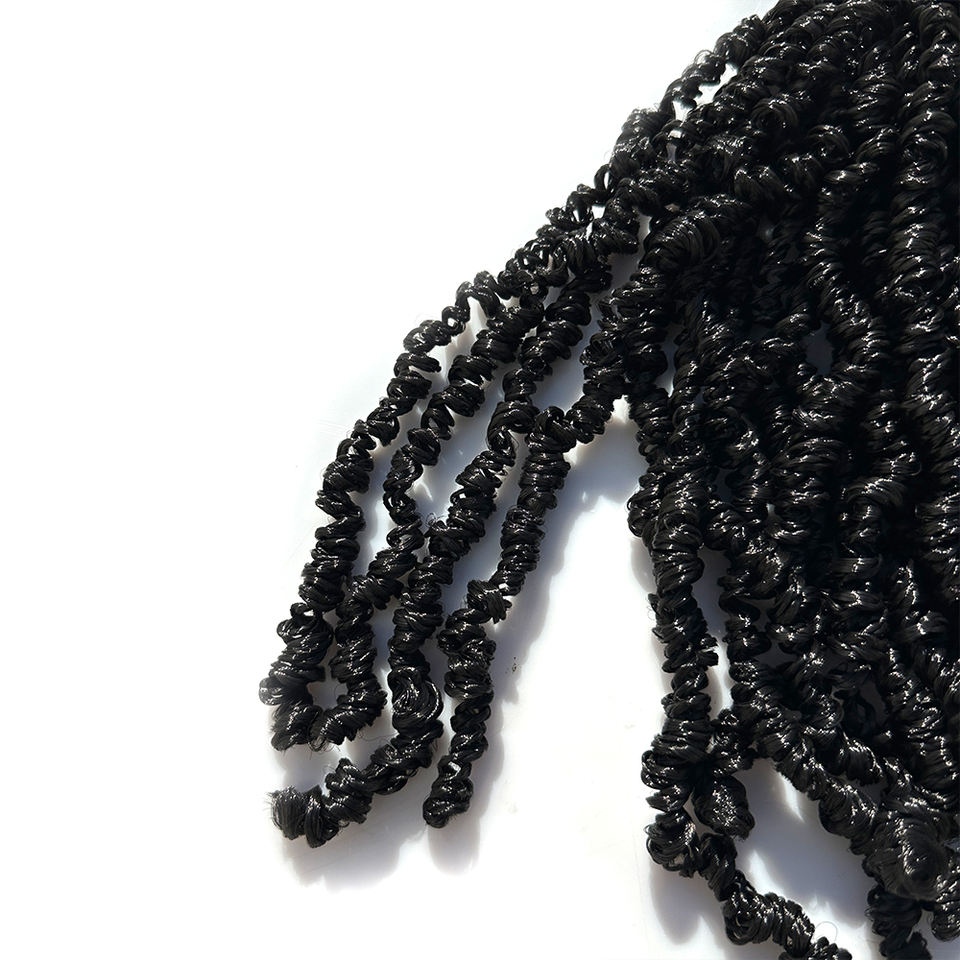 18-Inch Pre-Twisted Spring Twist Hair Crochet Braids Short Synthetic ...