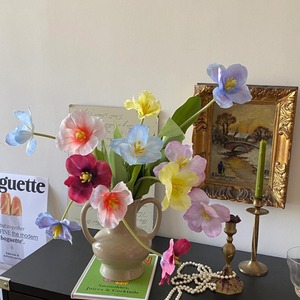 Flor de Tulipán Artificial en 3D, Flor de Seda de 30 cm a 100 cm, Decoración para el Hogar y Bodas, Arreglo Floral - Product Image 2