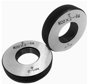 मीट्रिक फाइन थ्रेड रिंग गेज (1 * प्लग गेज और 1 * रिंग गेज M14-M33) m14 * 0.75 6g t z - Product Image 6