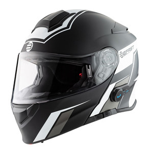 HelmetmodulareBefastConnectconinterfonointegratoWhiteBlack - Product Image 2