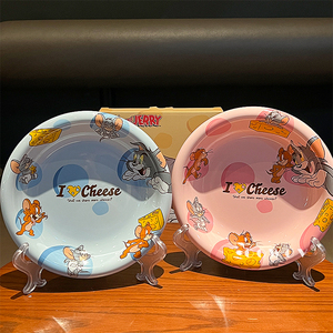 Assiette en céramique style dessin animé <span class=keywords><strong>Tom</strong></span> et <span class=keywords><strong>Jerry</strong></span>, mignonne, pour les réunions de famille, les fêtes, l'école et les cadeaux - Product Image 5