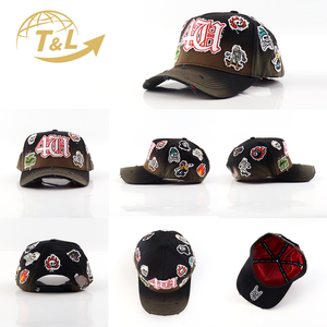 Gorra de Béisbol Deportiva Unisex, Estilo Retro Vintage, Lavada, Teñida, de Perfil Bajo, 100% Algodón, con Logotipo Personalizado al por Mayor - Product Image 2