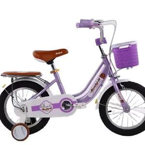 OEM 12 14 16 1820インチ良質子供用自転車女の子用プリンセスピンクパープルライドオンバイク