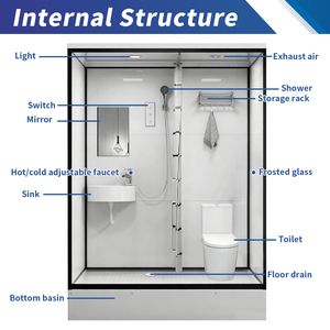 <span class=keywords><strong>Baño</strong></span> Modular <span class=keywords><strong>Prefabricado</strong></span> para Uso en Interiores (Incluye Inodoro), con Ventilación y Separación de Zonas Secas y Húmedas, en Oferta - Product Image 3