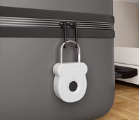 Cadenas intelligent à empreinte digitale avec déverrouillage par code Morse, alimentation d'urgence Type-C, alerte de batterie faible, compact et portable pour une utilisation multi-scénarios