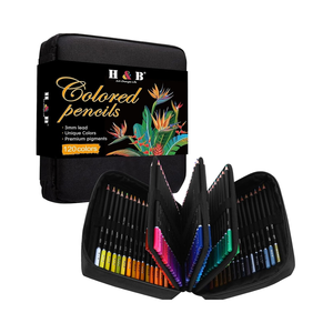 H B 120 Kit de crayons de couleur à base d'huile noyau souple croquis professionnel superposition mélange ensemble de <span class=keywords><strong>dessin</strong></span> d'artiste <span class=keywords><strong>pour</strong></span> adultes adolescents - Product Image 1