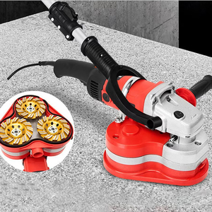 Machine à poncer sans poussière 220V, ponceuse de sol, mini meuleuse à béton portative, meuleuse à béton à trois têtes, polisseuse - Product Image 1
