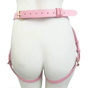 Equipo de Bondage para lesbianas de cuero PU con pantalones con consolador Correa portátil en Dildo <span class=keywords><strong>Les</strong></span> Juguetes sexuales para pareja femenina - Product Image 5