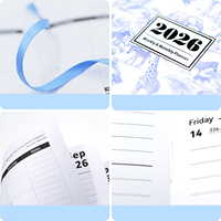 Personnaliser planificateur calendrier 2026 anglais efficacité manuel Alphabet A5 calendrier planificateur quotidien bloc-notes