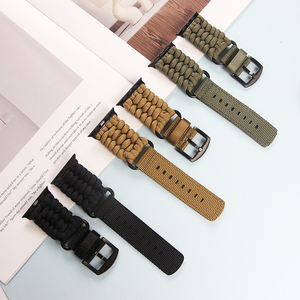 Lionorm สายไนลอนถักร่มชูชีพสำหรับ Apple Watch Series 44มม. 45มม. 42มม. สำหรับ iWatch 10 9 8 SE ultra - Product Image 1
