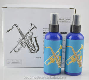 Instrument de musique en métal de 100ml adapté à l'outil de nettoyage de polissage de vent de basse de trompette de sax - Product Image 3