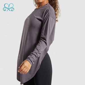 Da <span class=keywords><strong>donna</strong></span> in <span class=keywords><strong>palestra</strong></span> da <span class=keywords><strong>donna</strong></span> <span class=keywords><strong>t</strong></span>-<span class=keywords><strong>shirt</strong></span> senza schienale camicetta a maniche lunghe camicie morbide da Yoga magliette - Product Image 2