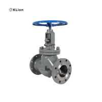 Vanne à soupape manuelle KLION RTS DN80 J41W ISO 3 pouces en acier inoxydable 304 WCB en acier moulé, à extrémités à brides, pour la coupure de l'huile, de l'eau et de la vapeur dans les pipelines