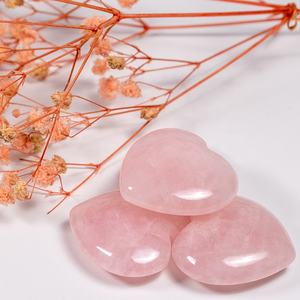 Cuentas de Cuarzo Rosa Natural en Forma de Corazón de 30 mm, Cristal Curativo, Energía de Amor, Protección, <span class=keywords><strong>para</strong></span> Hacer Joyas, Decoración <span class=keywords><strong>para</strong></span> el Hogar, Regalo de Boda - Product Image 4